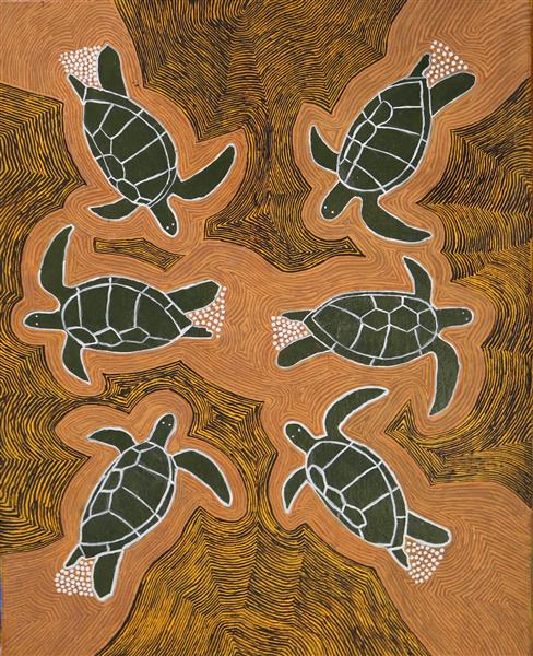 Sea Turtle Nests - Painting on Canvas