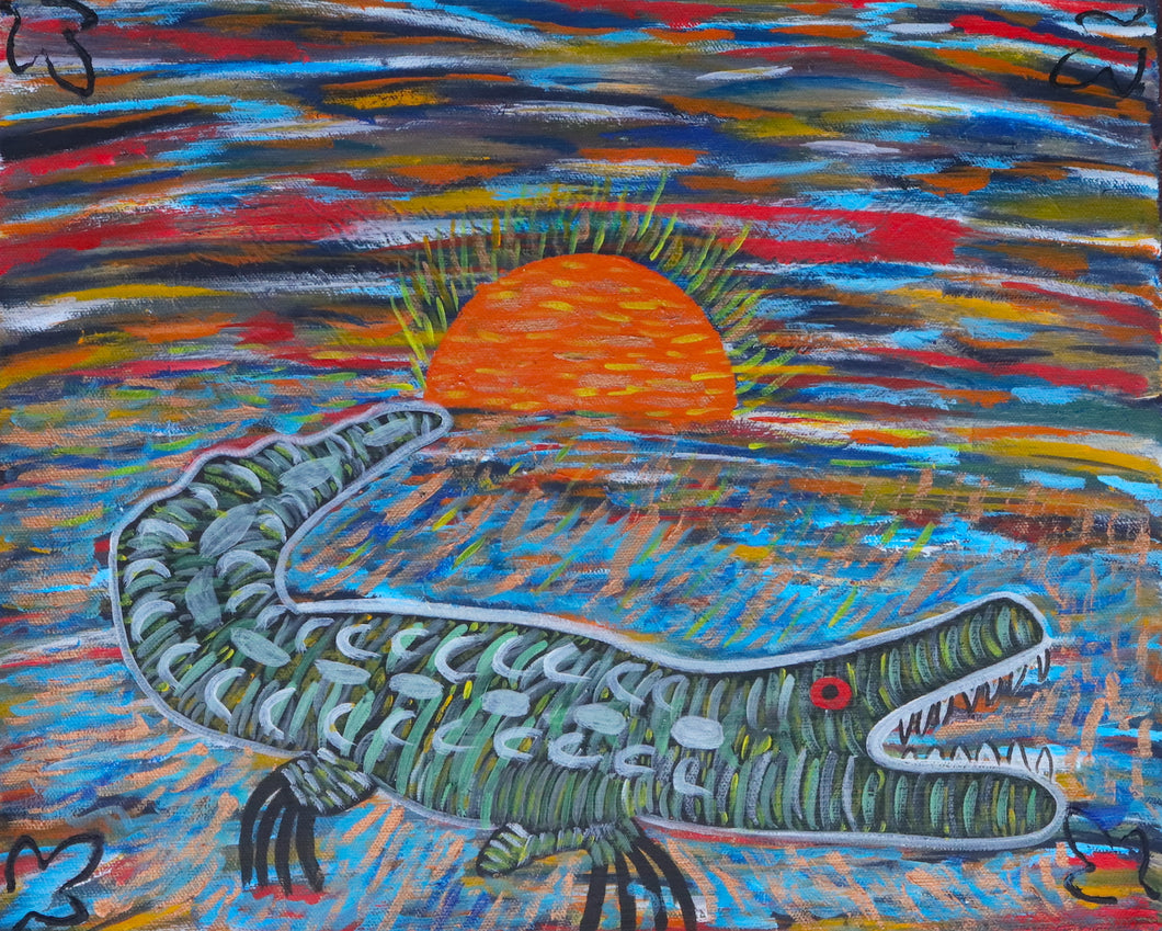 Crocodile Sunset